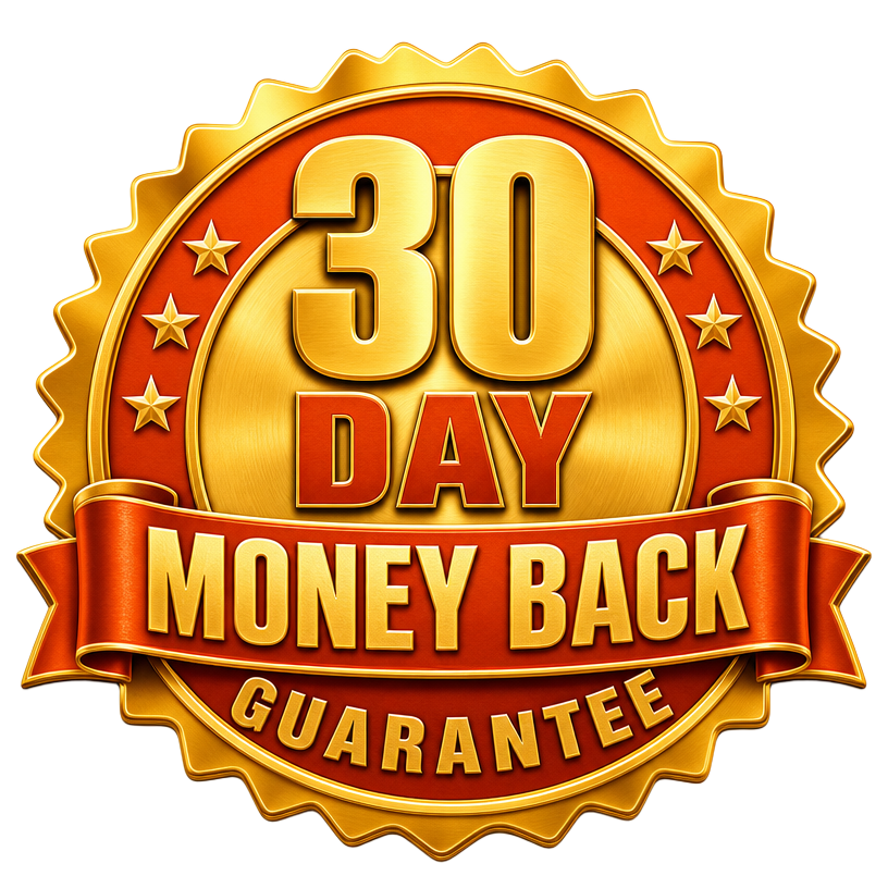 30 day money back guarantee badge